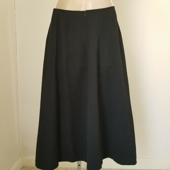 Harve Benard Black Wool Skirt Bernard Holtzman - Picture 3 of 8